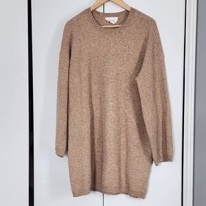 Pomander Place Classic Tan Crew Neck Dress